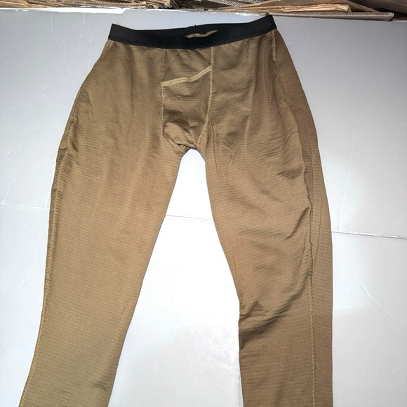 Beyond Clothing Other - Beyond Clothing Base Layer Pants Mens L Large Brown Grid Thermal Tactical USA